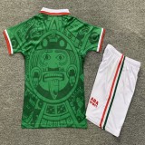 1998 Mexico Home Retro Kids Jersey