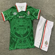 1998 Mexico Home Retro Kids Jersey