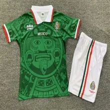 1998 Mexico Home Retro Kids Jersey