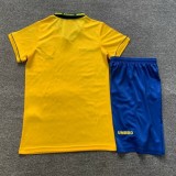 1994 Brazil Home Retro Kids Jersey