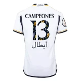 2023/24 Real Madrid CAMPEONES #13 Home Jersey  1:1 Quality Fan Version