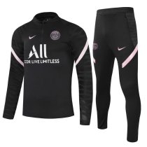 21/22 PSG Black Sweater Tracksuit Thai Quality