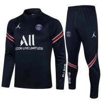 21/22 PSG Dark Blue Sweater Tracksuit Thai Quality