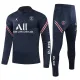 21/22 PSG Jordan Dark Blue Sweater Tracksuit with Zipper  Thai Quality
