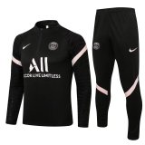 21/22 PSG Black Sweater Tracksuit Thai Quality