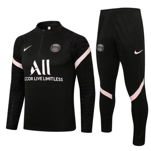 21/22 PSG Black Sweater Tracksuit Thai Quality