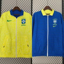 23/24 Brazil Windbreaker Jacket two-sided Jacket Thai Quality