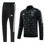 23/24 Ajax Black Jacket Tracksuit Thai Quality
