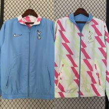 23/24 Tottenham Blue Windbreaker Jacket two-sided Jacket Thai Quality