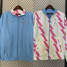 23/24 Tottenham Blue Windbreaker Jacket two-sided Jacket Thai Quality
