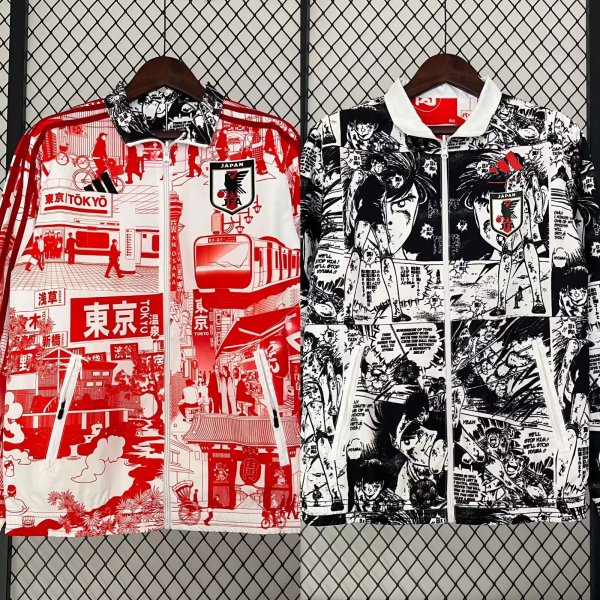 23/24 Japan Windbreaker Jacket two-sided Jacket Thai Quality
