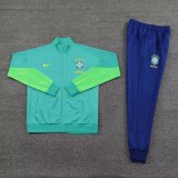 23/24 Brazil Grass Green Jacket Tracksuit Thai Quality