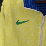 23/24 Brazil Windbreaker Jacket two-sided Jacket Thai Quality