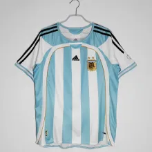 2006 Argentina Home Retro Jersey Fans Version