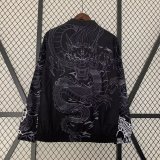 23/24 Real Madrid Dragon Black Windbreaker Jacket two-sided Jacket Thai Quality