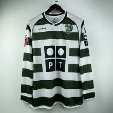 01/03 Sporting Lisbon Home Retro Jersey Long Sleeve Thai Quality
