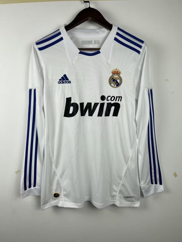 10/11 Real Madrid Home Retro Jersey Long Sleeve
