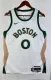 NBA Men Season 2024 Boston Celtics White City Edition #0 TATUM Jersey High Quality Name and Number Print