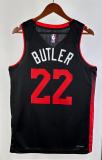 NBA Men 2024 Miami Heat Back City Edition #22 BUTLER Jersey High Quality Name and Number Print