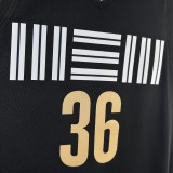 NBA Season 2024 Memphis Grizzlies Black City Eidtion #36 SMART Jersey High Quality Name and Number Print