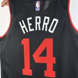 NBA Men 2024 Miami Heat Back City Edition #14 HERRO Jersey High Quality Name and Number Print