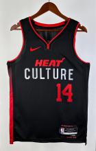 NBA Men 2024 Miami Heat Back City Edition #14 HERRO Jersey High Quality Name and Number Print