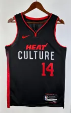 NBA Men 2024 Miami Heat Back City Edition #14 HERRO Jersey High Quality Name and Number Print