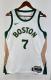 NBA Men Season 2024 Boston Celtics White City Edition #7 BROWN Jersey High Quality Name and Number Print