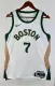 NBA Men Season 2024 Boston Celtics White City Edition #7 BROWN Jersey High Quality Name and Number Print