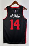 NBA Men 2024 Miami Heat Back City Edition #14 HERRO Jersey High Quality Name and Number Print