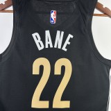 NBA Season 2024 Memphis Grizzlies Black City Eidtion #22 BANE Jersey High Quality Name and Number Print