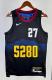 NBA Men Season 2024 Denver Nuggets Black City Edition #27 MURRAY Jersey High Quality Name and Number Print