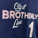 NBA Men 2024 Philadelphia 76ers Navy City Edition #1 HARDEN Swingman Jersey
