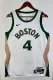 NBA Men Season 2024 Boston Celtics White City Edition #4 HOLIDAY Jersey High Quality Name and Number Print