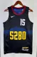 NBA Men Season 2024 Denver Nuggets Black City Edition #15 JOKIC Jersey High Quality Name and Number Print