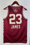 NBA Men 2024 Los Angeles Lakers All Stars Red #23 JAMES Jersey High Quality Name and Number Print
