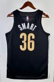 NBA Season 2024 Memphis Grizzlies Black City Eidtion #36 SMART Jersey High Quality Name and Number Print