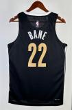 NBA Season 2024 Memphis Grizzlies Black City Eidtion #22 BANE Jersey High Quality Name and Number Print
