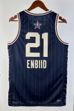 NBA Men Season 2024 Boston Celtics All Stars Blue #21 ENBIID Jersey High Quality Name and Number Print