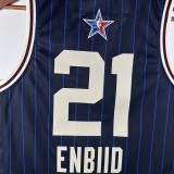 NBA Men Season 2024 Boston Celtics All Stars Blue #21 ENBIID Jersey High Quality Name and Number Print