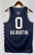NBA Men Season 2024 Boston Celtics All Stars Blue #0 HALIBURTON Jersey High Quality Name and Number Print