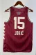 NBA Men 2024 Los Angeles Lakers All Stars Red #15 JOKIC Jersey High Quality Name and Number Print