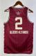 NBA Men 2024 Los Angeles Lakers All Stars Red #2 GILGEOUS-ALEXANDER Jersey High Quality Name and Number Print