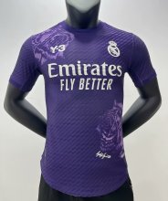 23/24 Real Madrid Y-3 purple Jersey Player Version 1:1 Quality xiongyinig