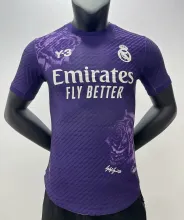 23/24 Real Madrid Y-3 purple Jersey Player Version 1:1 Quality xiongyinig
