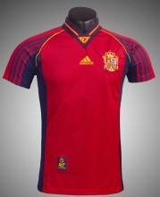 1998 Spain Home Fans Version Retro Jersey