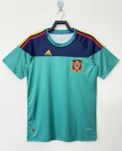 2010 Spain Goalkeeper Green Fans Version Retro Jersey
