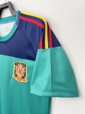 2010 Spain Goalkeeper Green Fans Version Retro Jersey