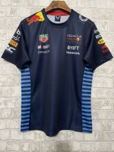 2024 Red Bull Racing Dark Blue F1 Team Round Collar POLO T-Shirt