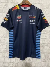 2024 Red Bull Racing Dark Blue F1 Team Round Collar POLO T-Shirt